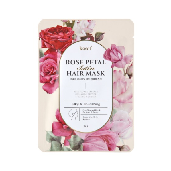 PETITFEE - Koelf Rose Petal Satin Hair Mask - 30g X 1stuk Top Merken Winkel